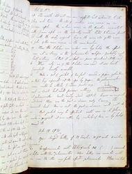 Auszug aus Michael Faradays Tagebuch, Oktober 1831 (Feder und Tinte auf Papier)